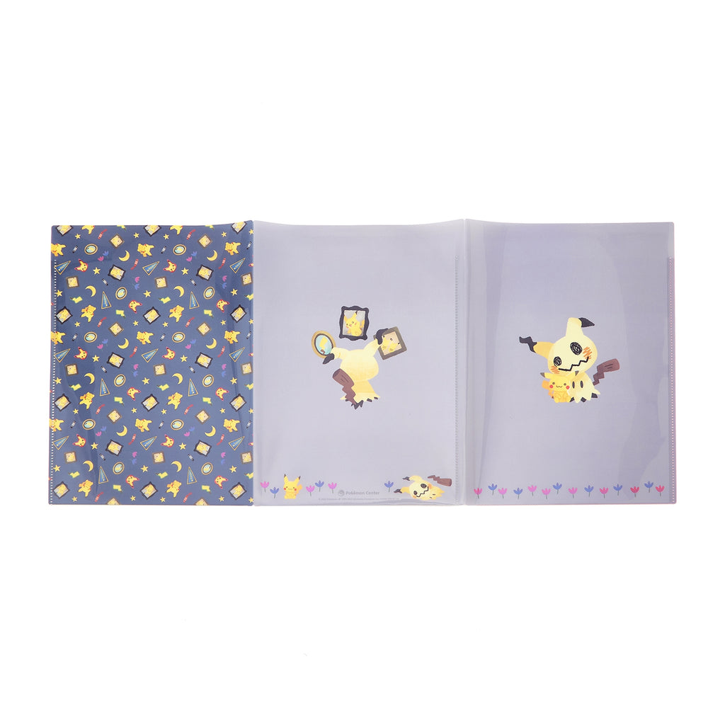 Three-sided clear file Mimikyu