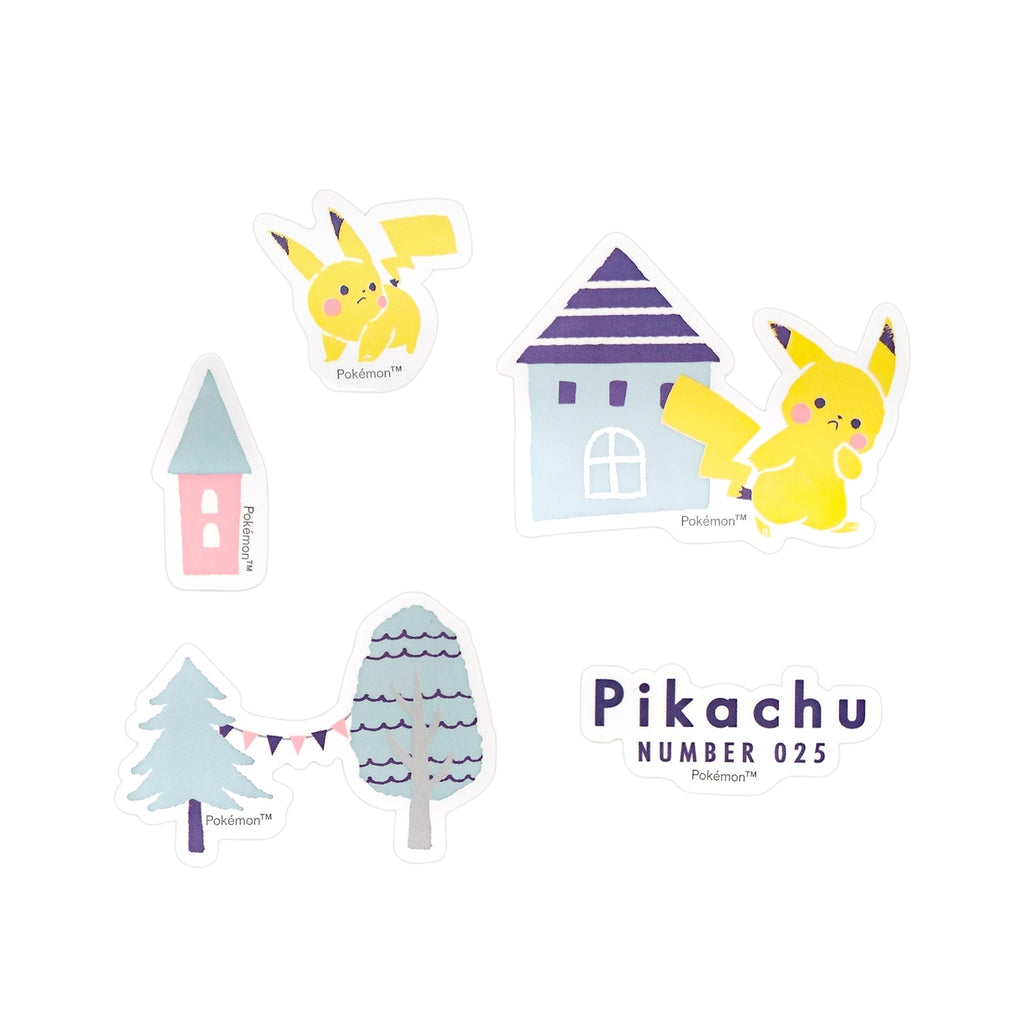 Mini deco collage sticker “Pikachu number025” HOUSE