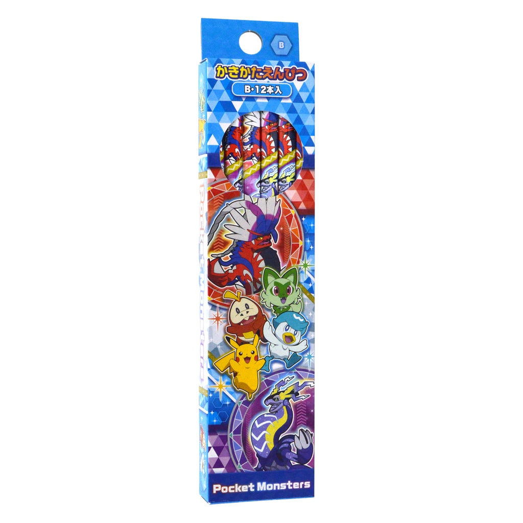 Kakikata Pencil B from Japan, vibrant Pokemon design