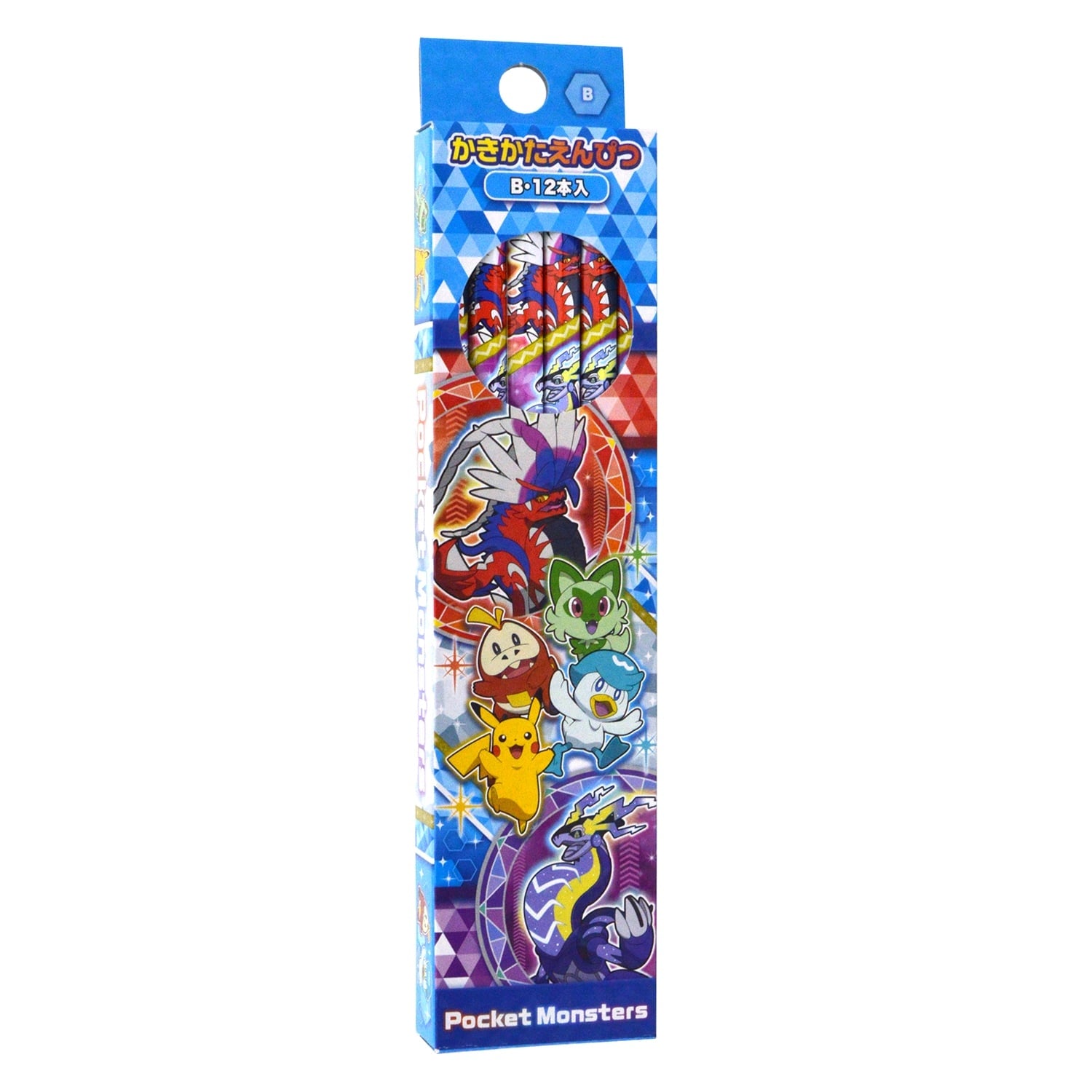 Kakikata Pencil B from Japan, vibrant Pokemon design