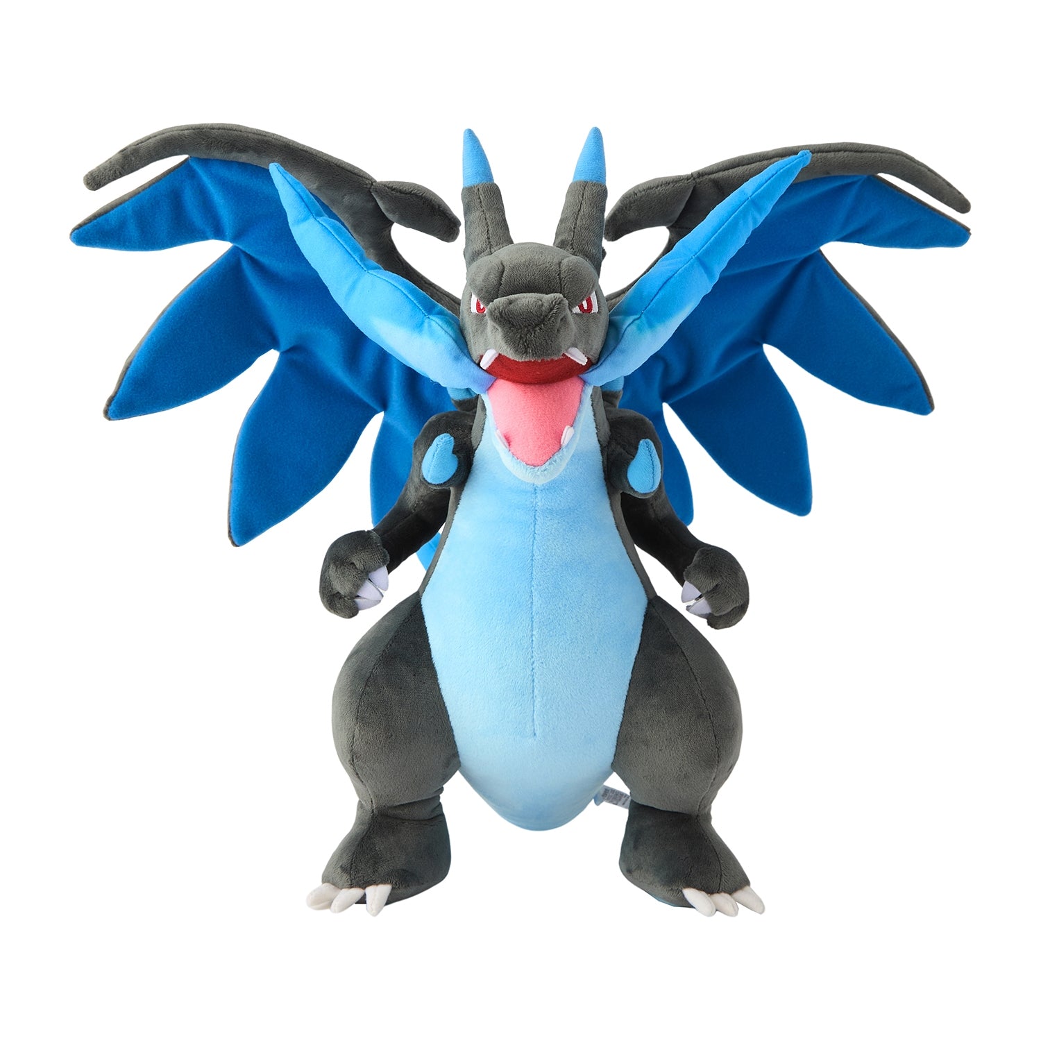 Japanese Plush Mega Charizard X, high-quality materials and stitching
