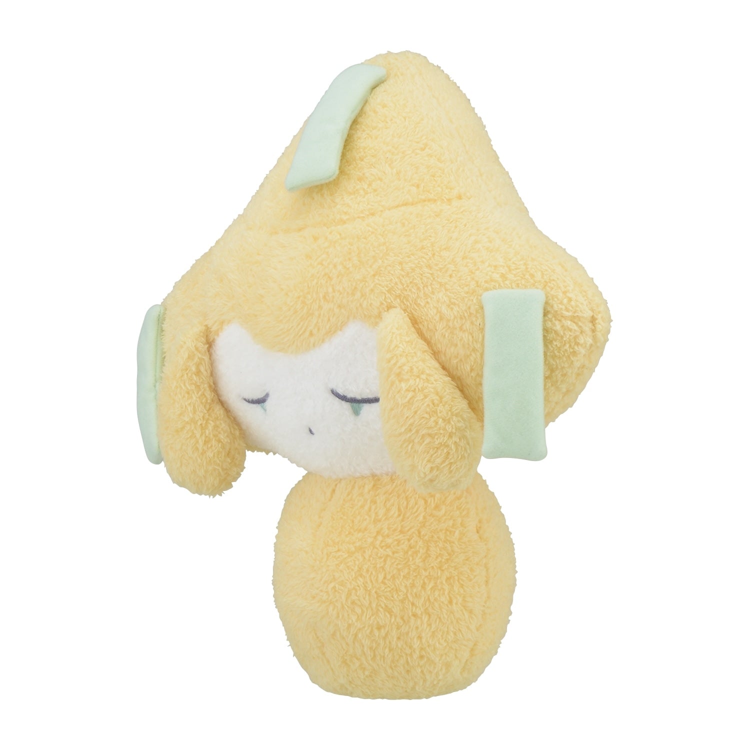 Life-sized Sleeping Jirachi plushie with authentic Pokemon design from Japan