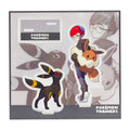 Acrylic Stand POKÉMON TRAINERS Button & Blackie with Umbreon design from Japan