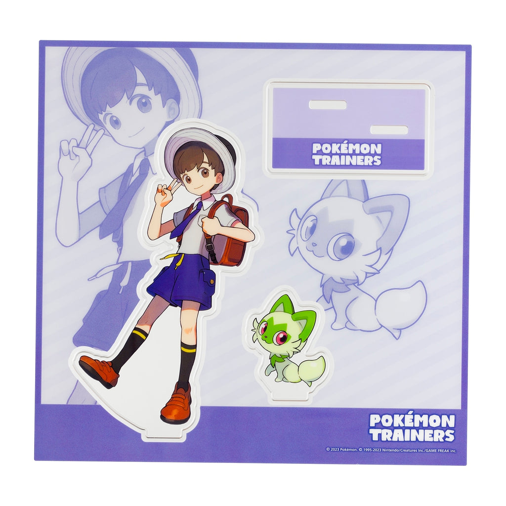 Acrylic stand featuring Haruto & Nyaoha from Pokémon Center Japan