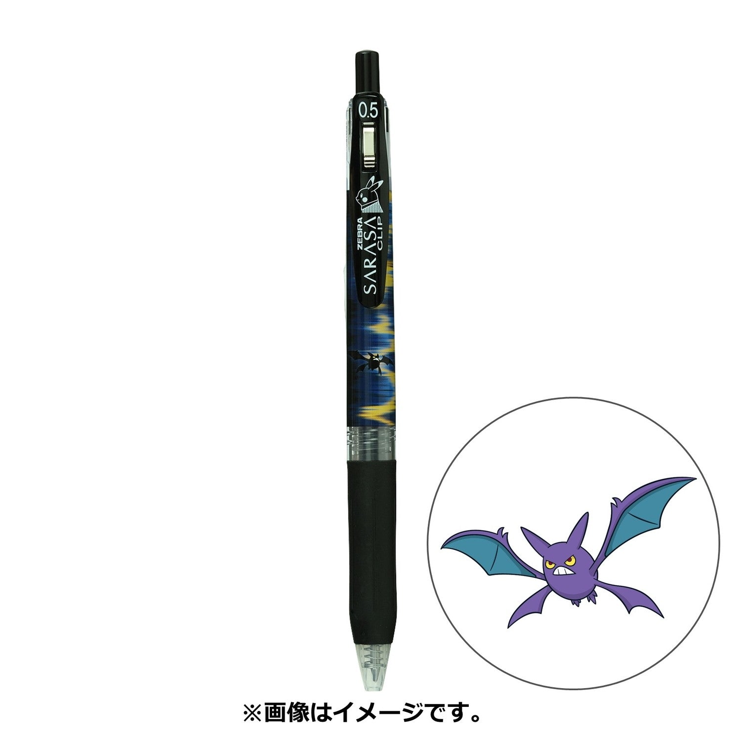 SARASA Pokémon Shirts Crobat Pattern from Japan, featuring Poison/Flying-type Pokémon