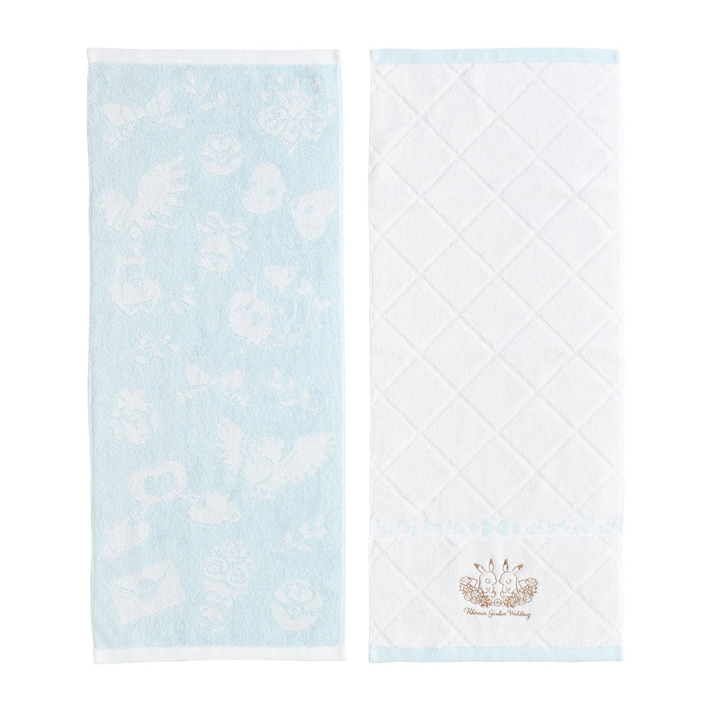 Imabari Face Towel Set from Japan with Pokémon Garden Wedding design