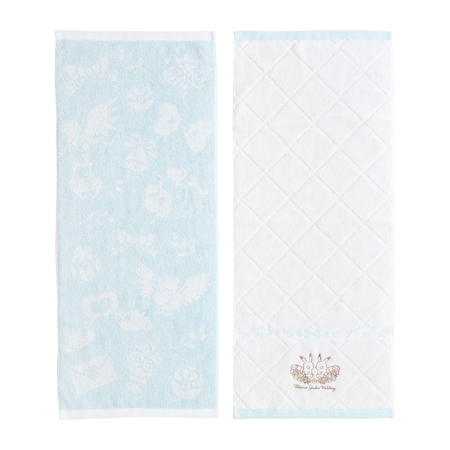 Imabari Face Towel Set from Japan with Pokémon Garden Wedding design