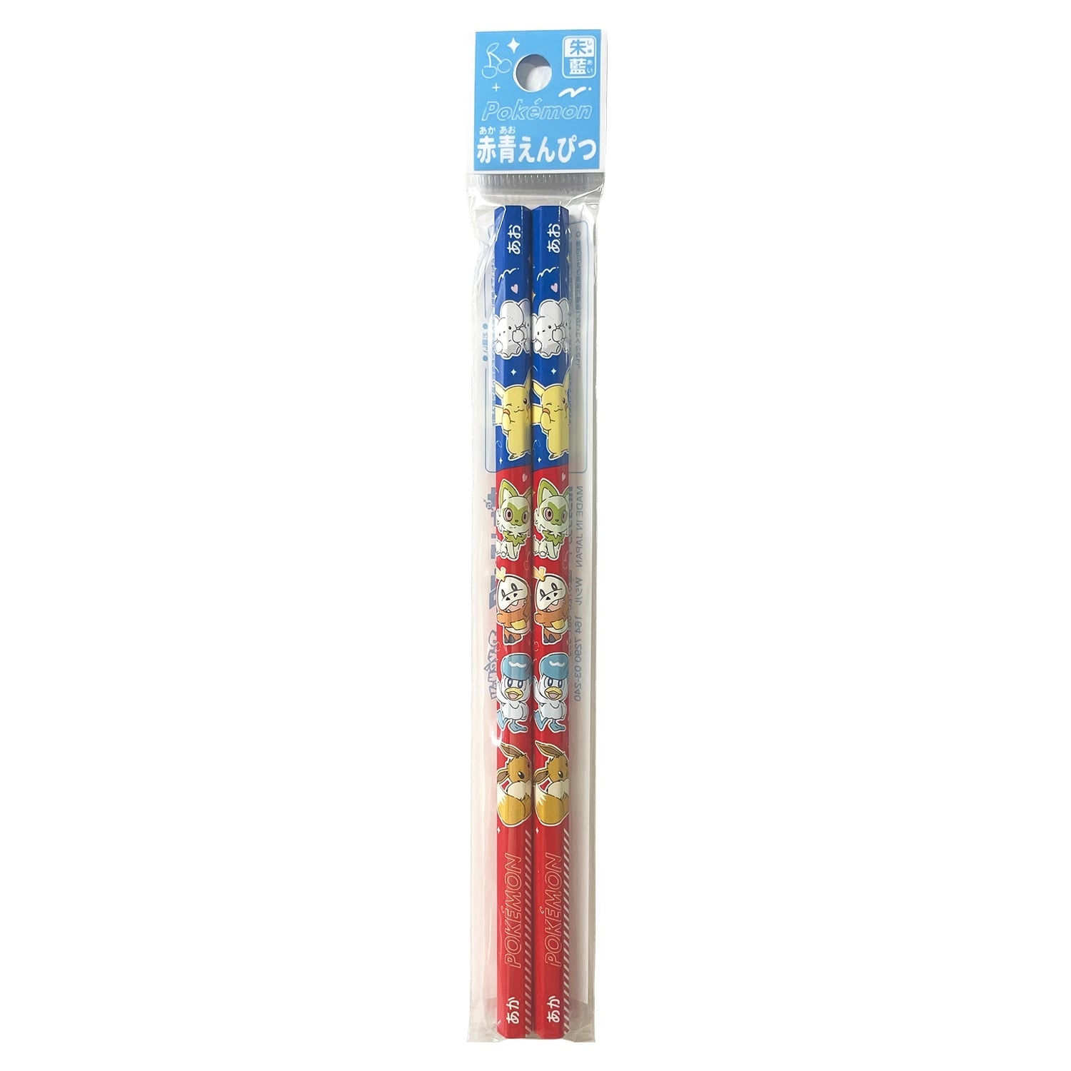 Red & Blue Pencil colorful pop series from Japan with unique design