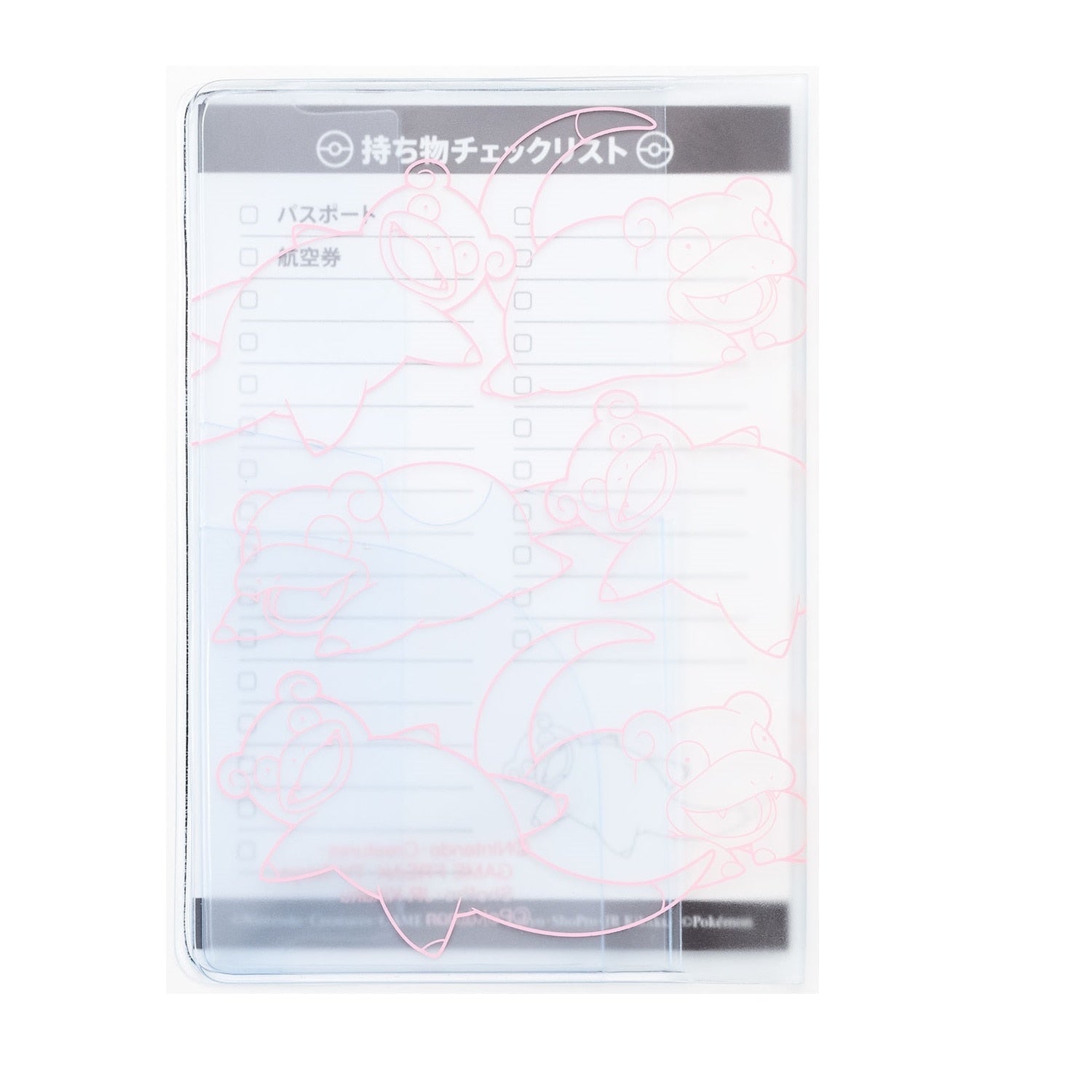 Close-up of Yadon on Pokemon Passport Cover, colorful design, Japan import