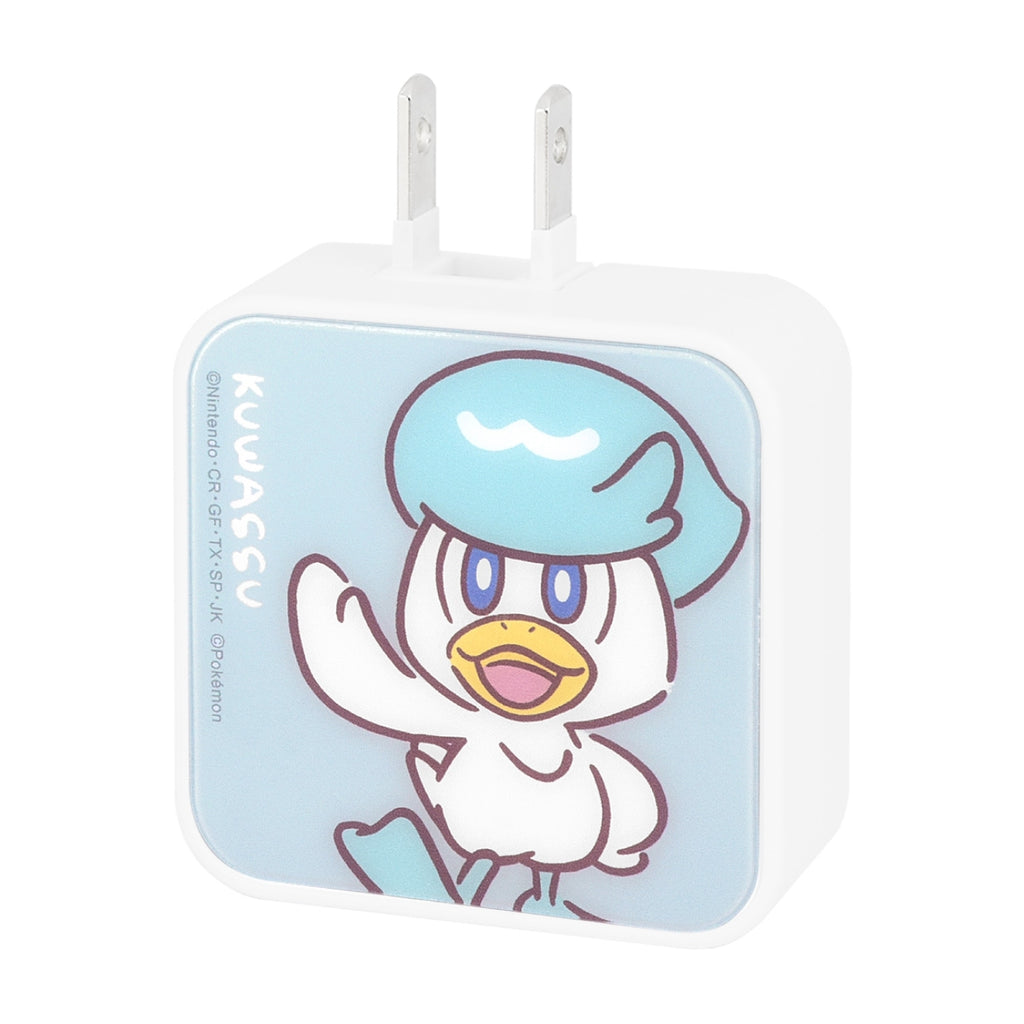 Close-up of Quaxly USB adapter, showcasing its official Pokemon Center Japan licensed product details