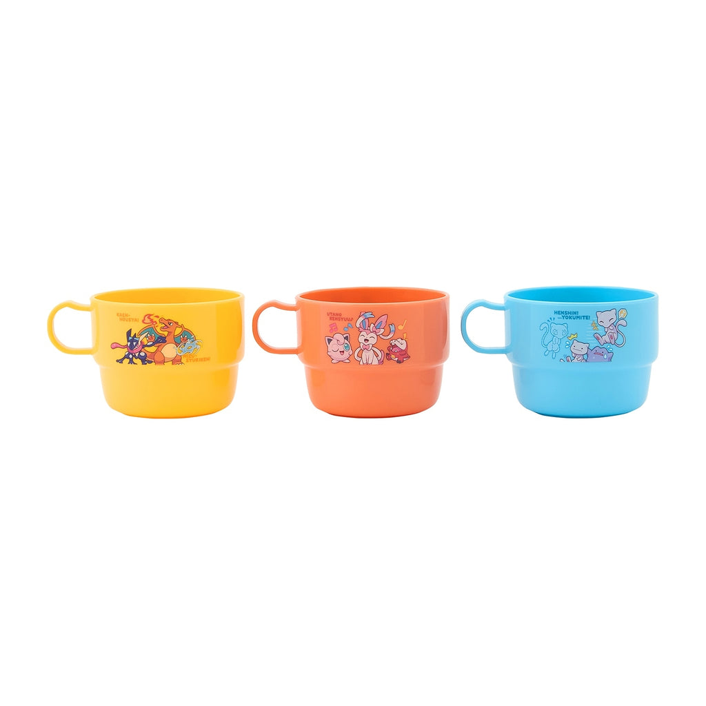 Set of 3 plastic cups POKÉMON SCHOOL