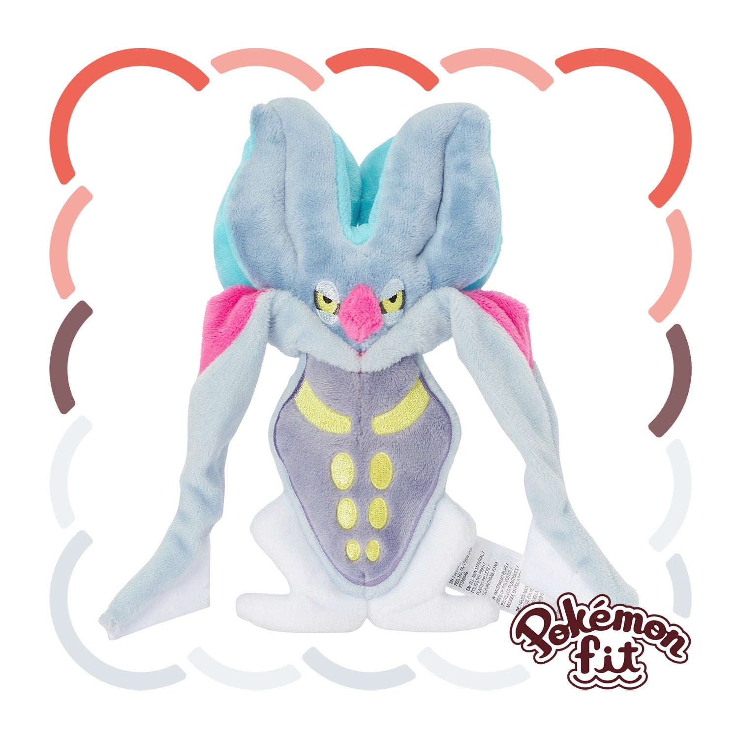 Calamanero Pokemon Plush from Japan, cute facial expression