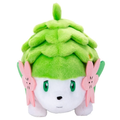Shaymin Land Forme Plush Toy from Japan, cute green face