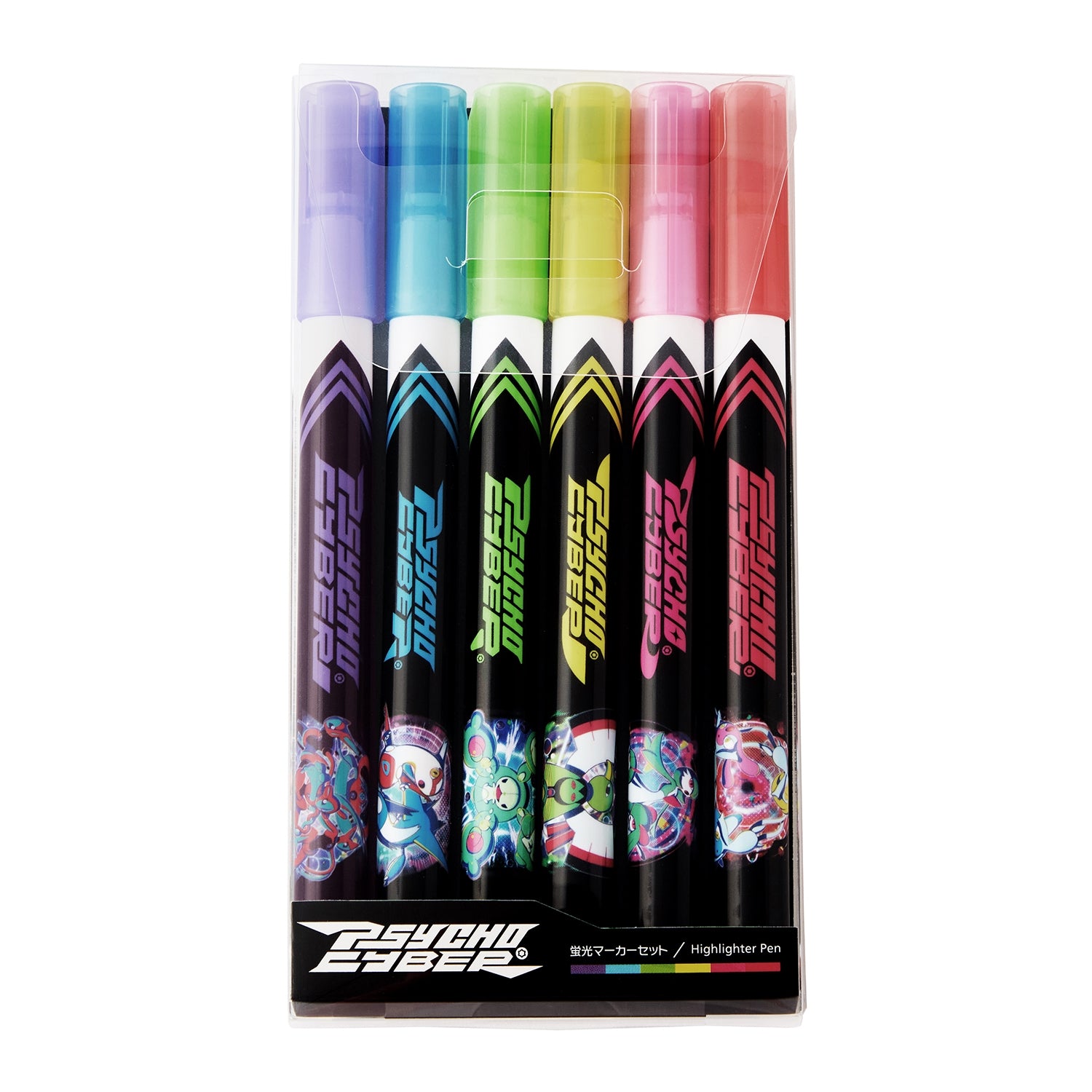 Charizard fluorescent markers set from Japan with vibrant colors