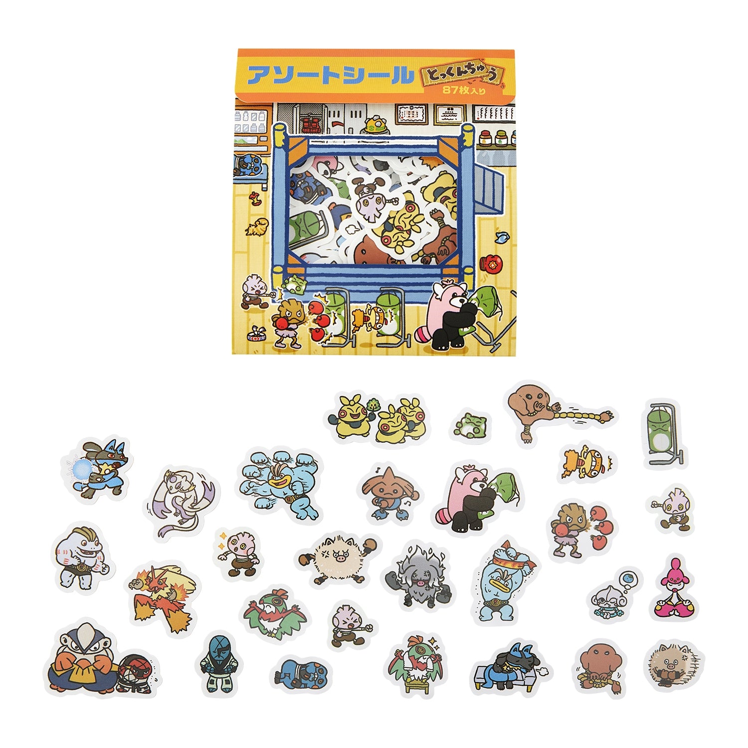 Rare Pokemon stickers featuring popular characters from Japan, officially licensed