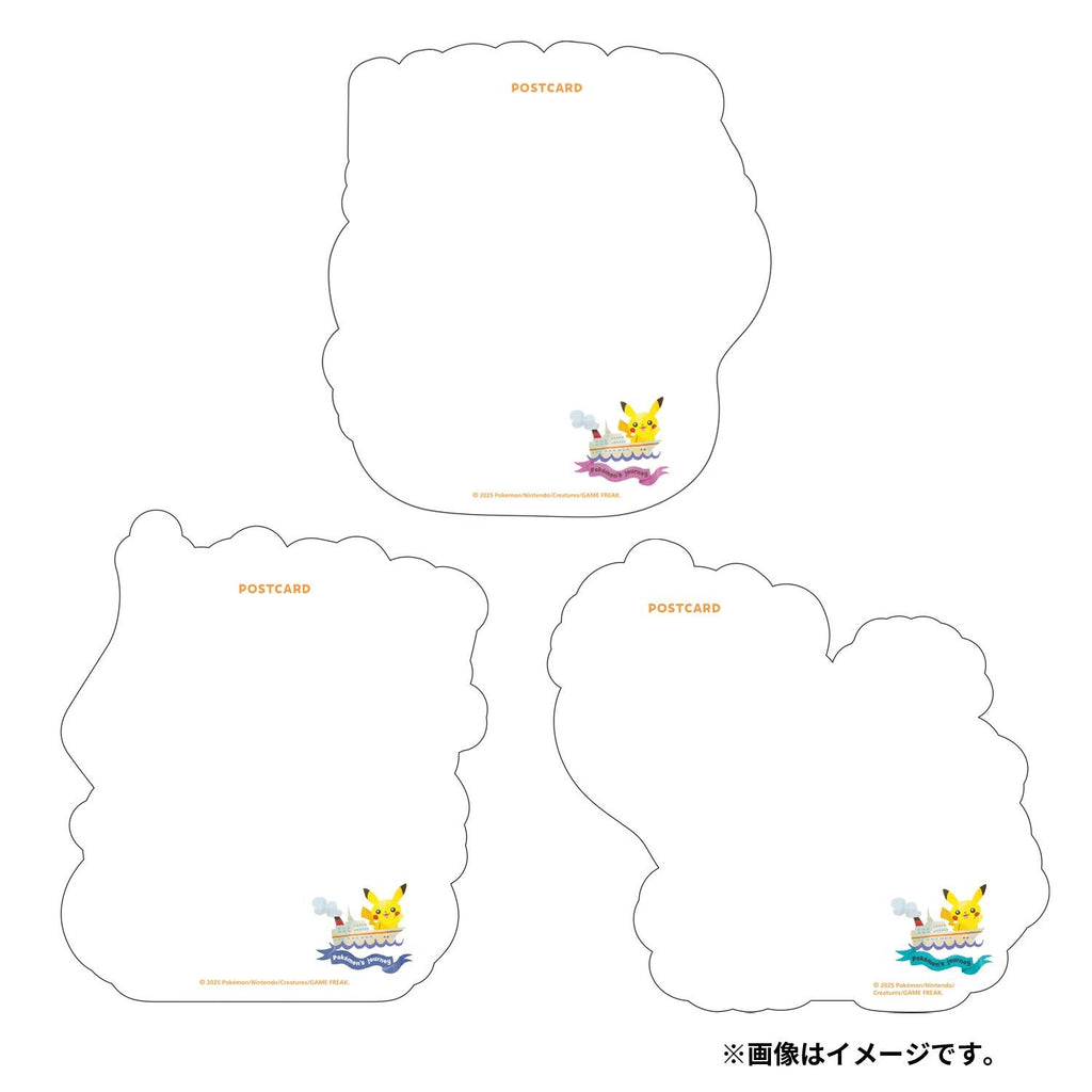 Die-cut postcard set Pokémon’s journey Sinnoh Kalos Alola
