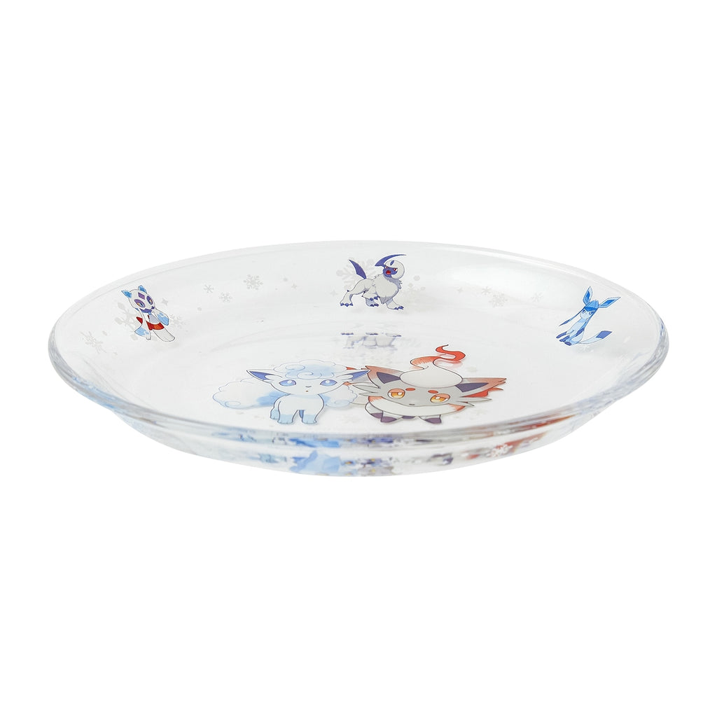 Glass plate Snowy Gathering