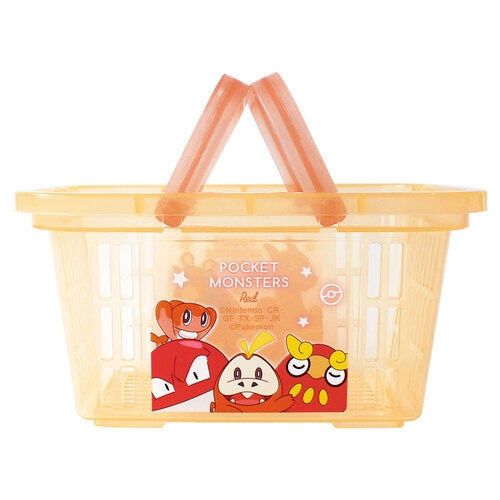 Authentic Japanese Pokemon Mini Character Basket with red and orange gradation design
