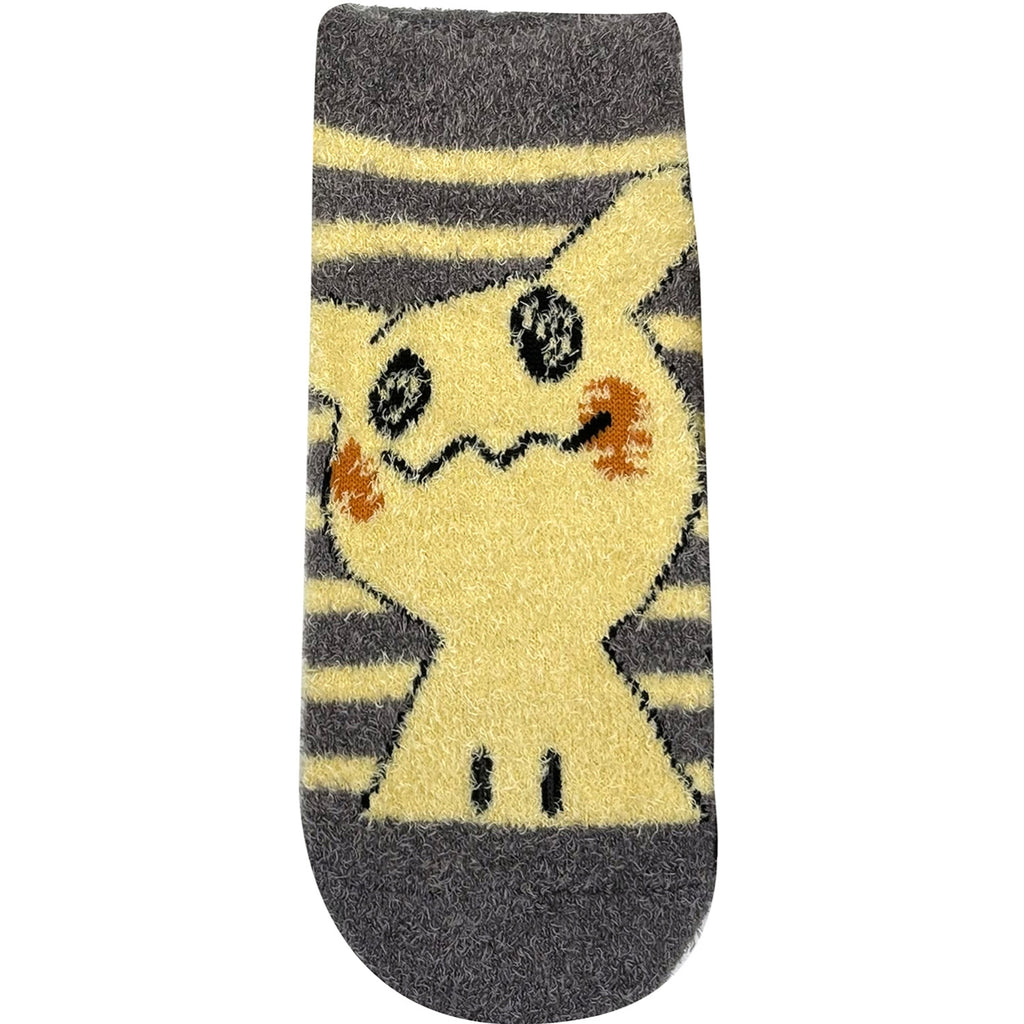 Fluffy socks Mimikyu striped women's (23-25cm)