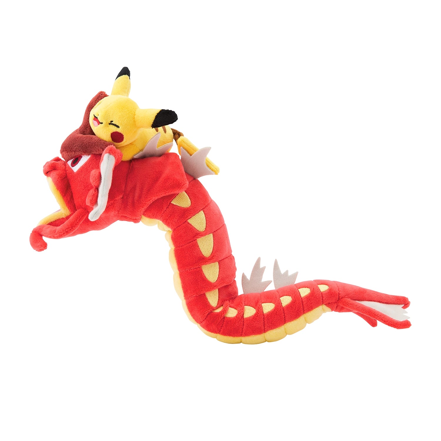 Plush toys Red Gyarados and Pikachu Pokemon Center Hiroshima R