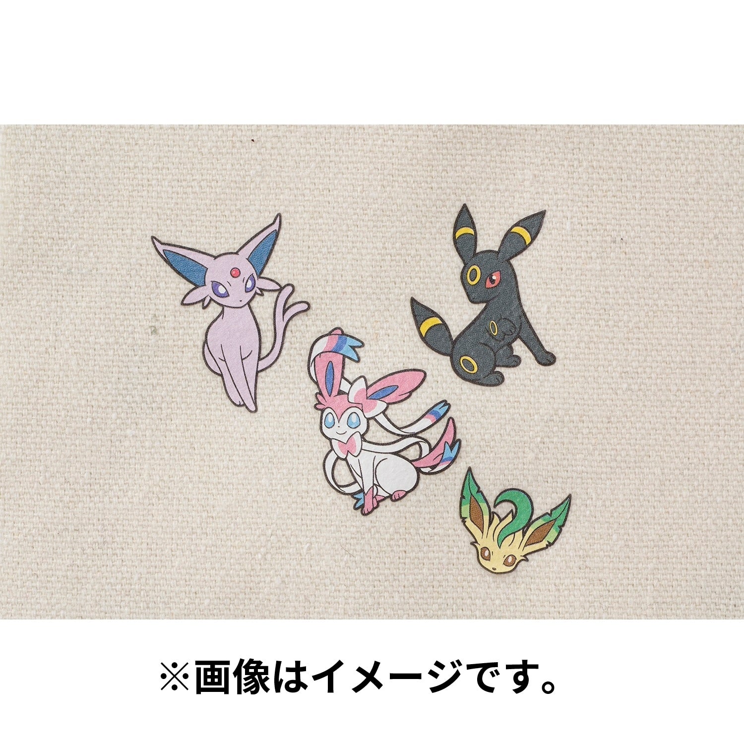 Cloth sticker irodo Effie & Blacky & Leafeon & Glaceon & Nymphia