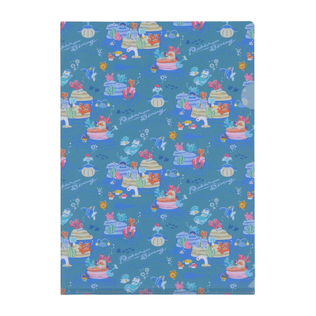 Set of 3 A4 clear files Pokémon Diving