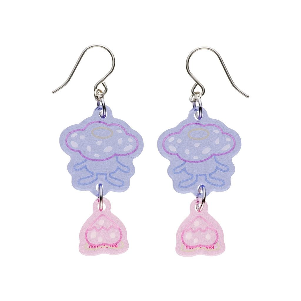 Pokemon Rafflesia earrings with flower design from Japan
