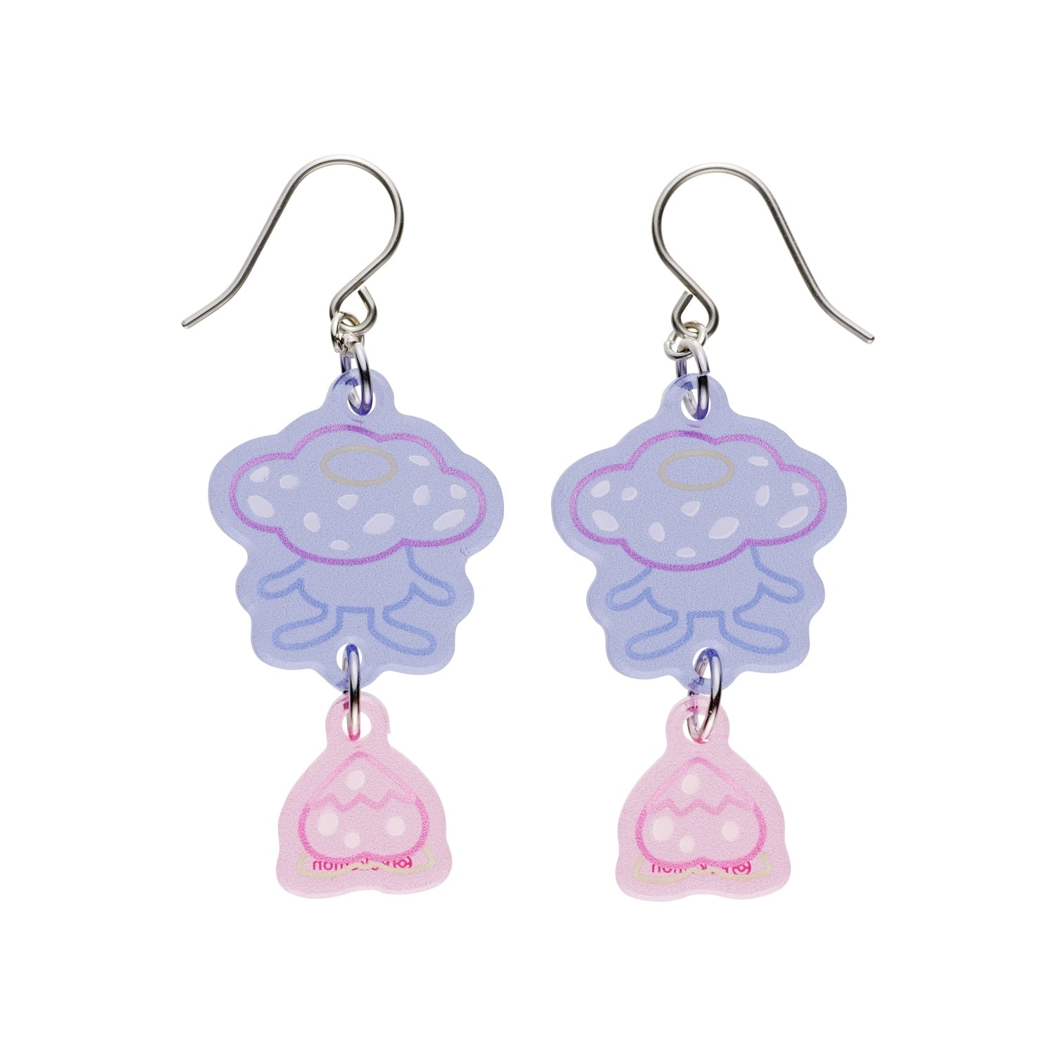 Pokemon Rafflesia earrings with flower design from Japan