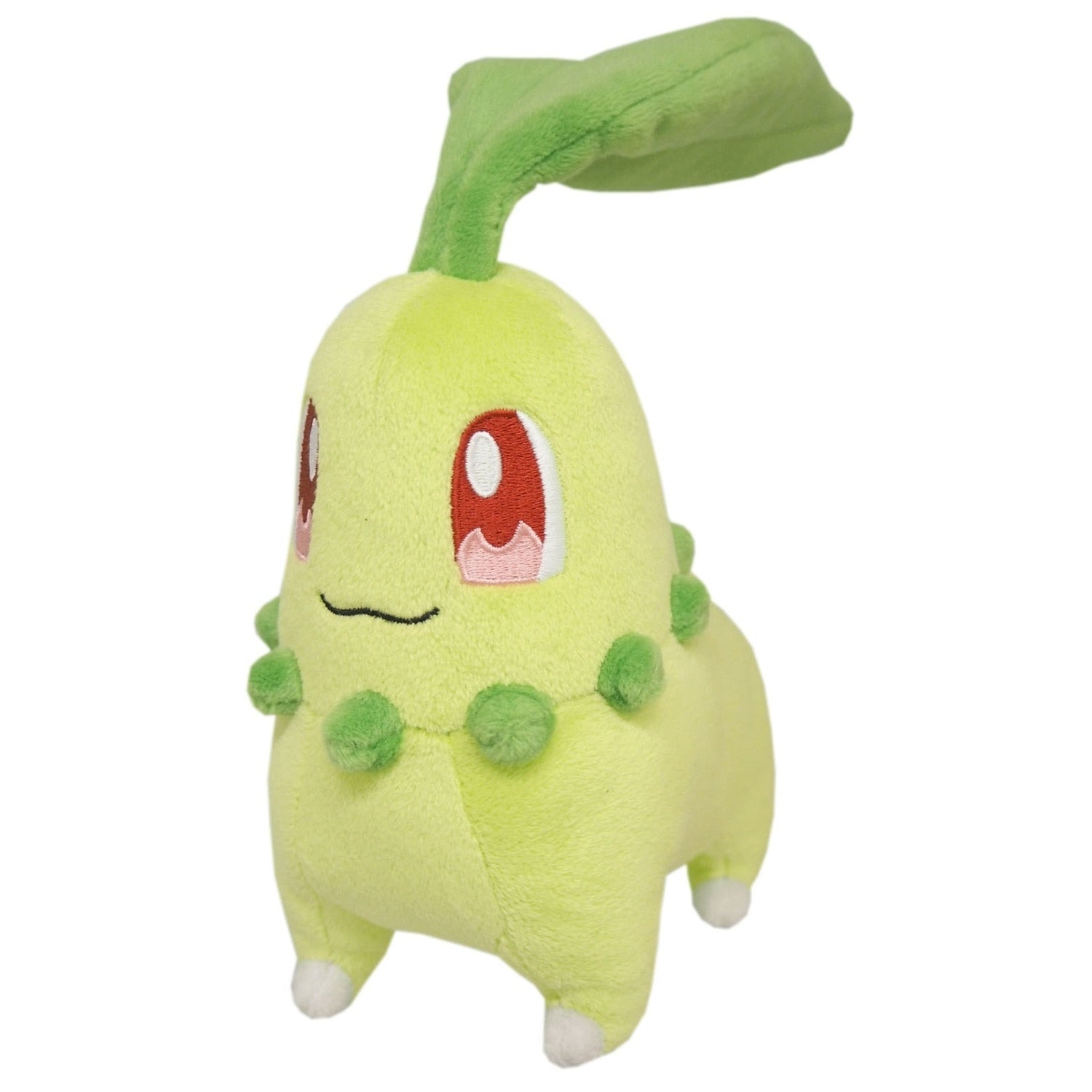Chikorita plush toy from Japan, cute green Pokemon character with big eyes