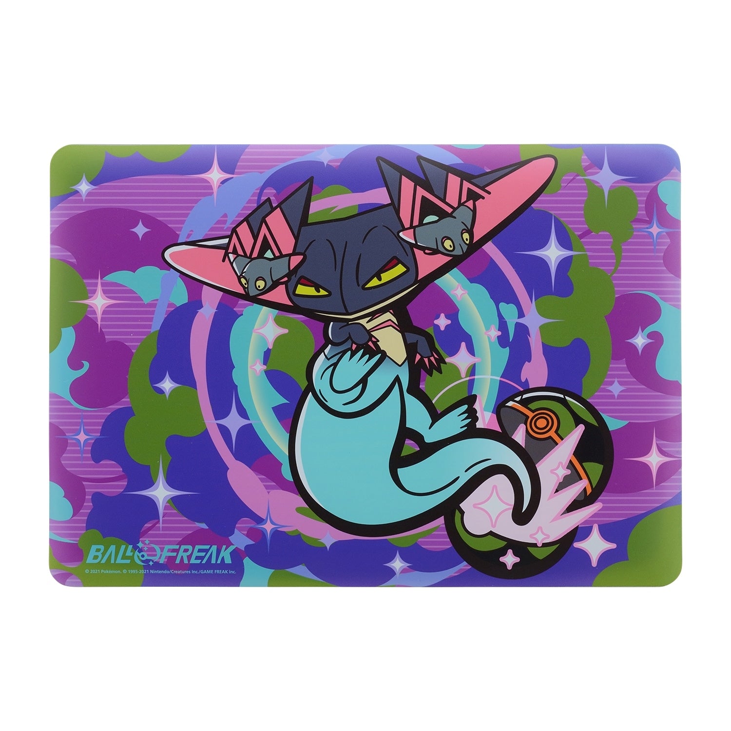 Close-up of Weedle design on PC cover, official Pokemon Center Japan product