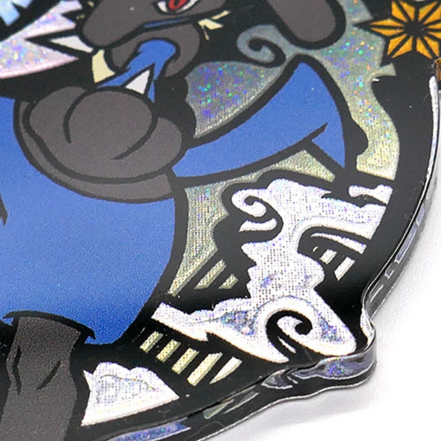 Back of Lucario keychain with Pokémon Center Japan packaging