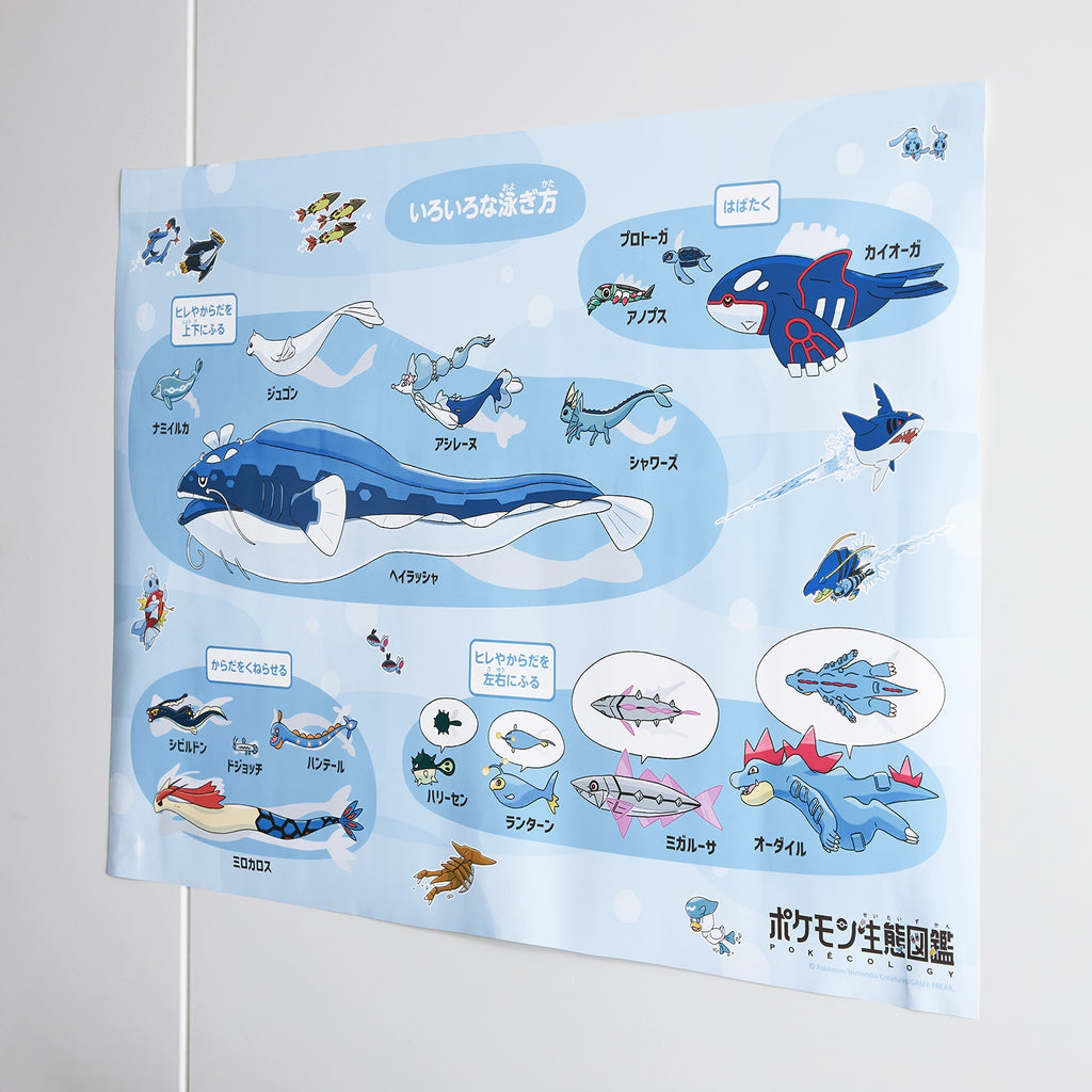 Bath Poster Pokemon Ecology Encyclopedia