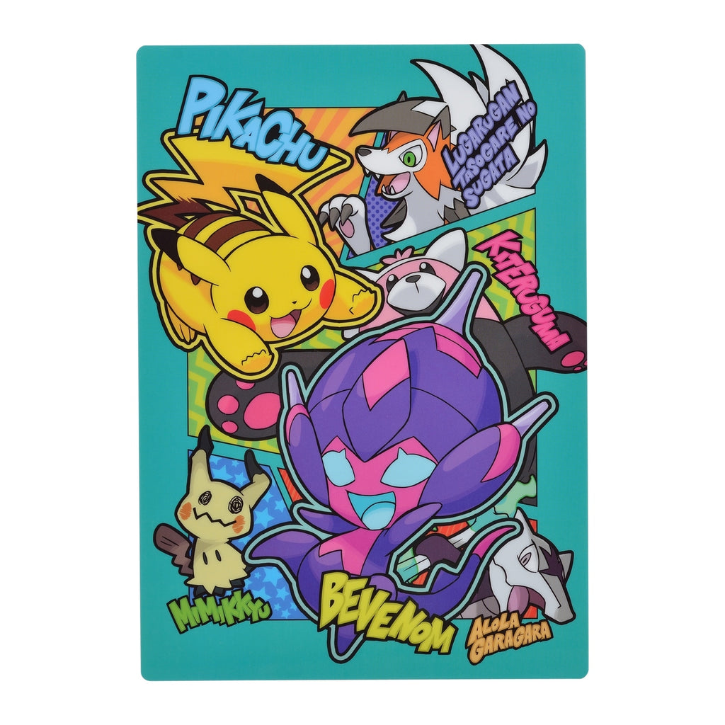 Shitajiki Bevenom Friends with Poipole artwork from Japan