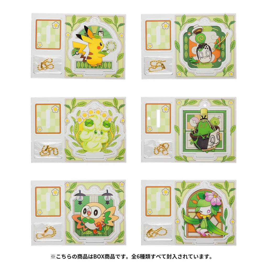 Acrylic charm collection with stand Cafe Chades BOX