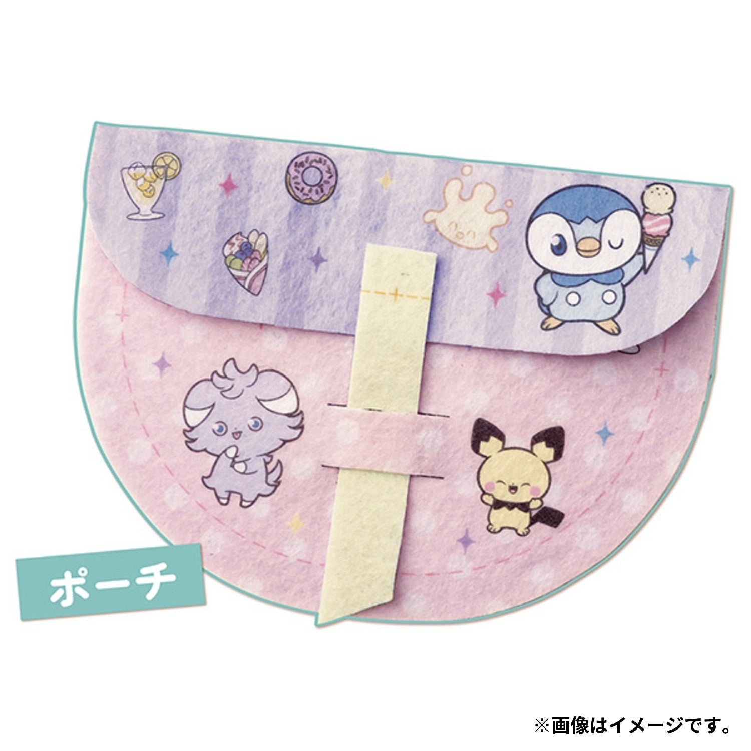 Pokemon Felty sewing machine pocket piece with collectible box from Japan