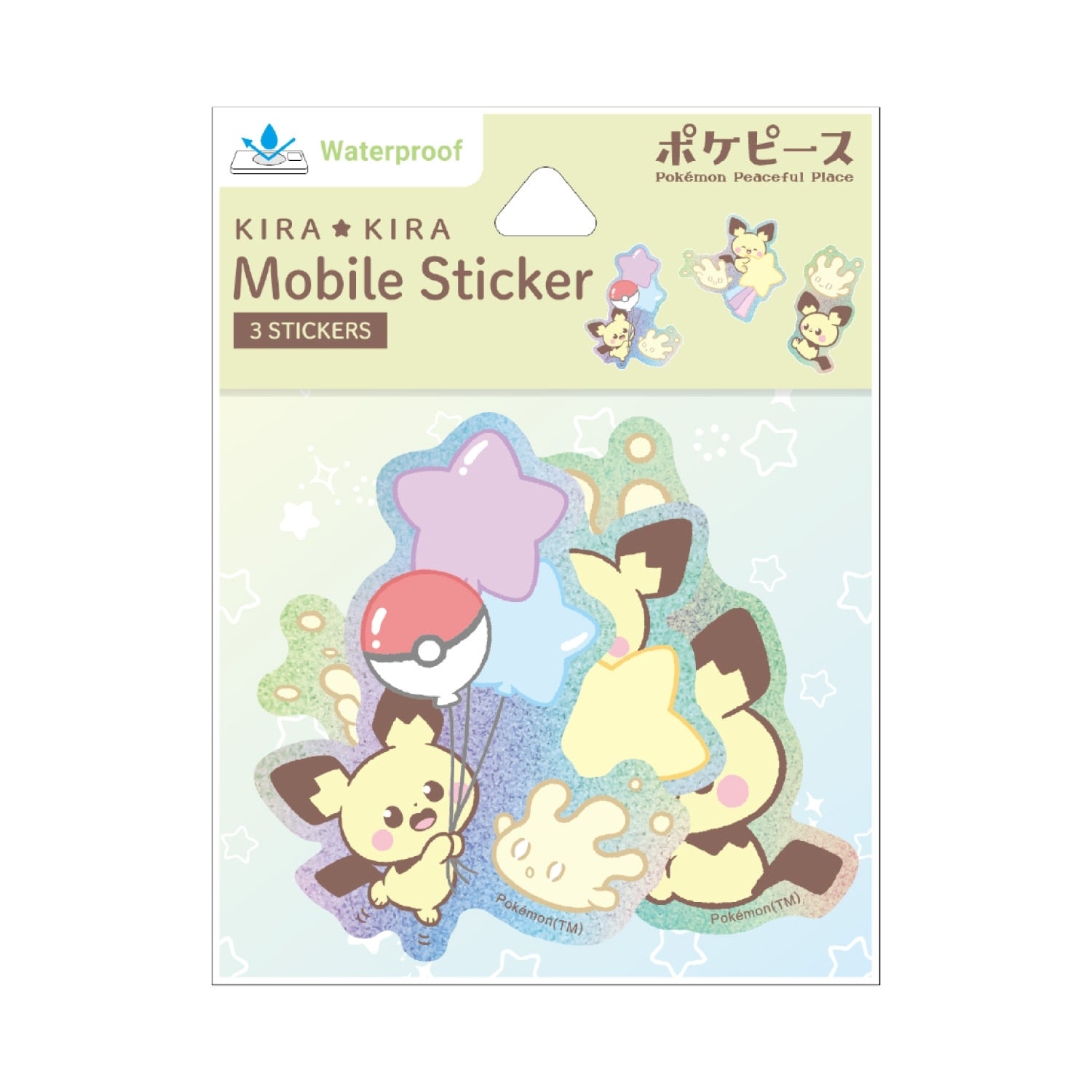 Pokepiece Mobile Sticker Pichu & Mahomer 925F