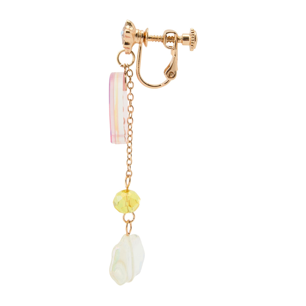 Munna Earrings with detailed design and colorful accents, authentic Japanese product