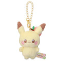 Pikachu Pokepiece mascot plushie with colorful chain from Japan