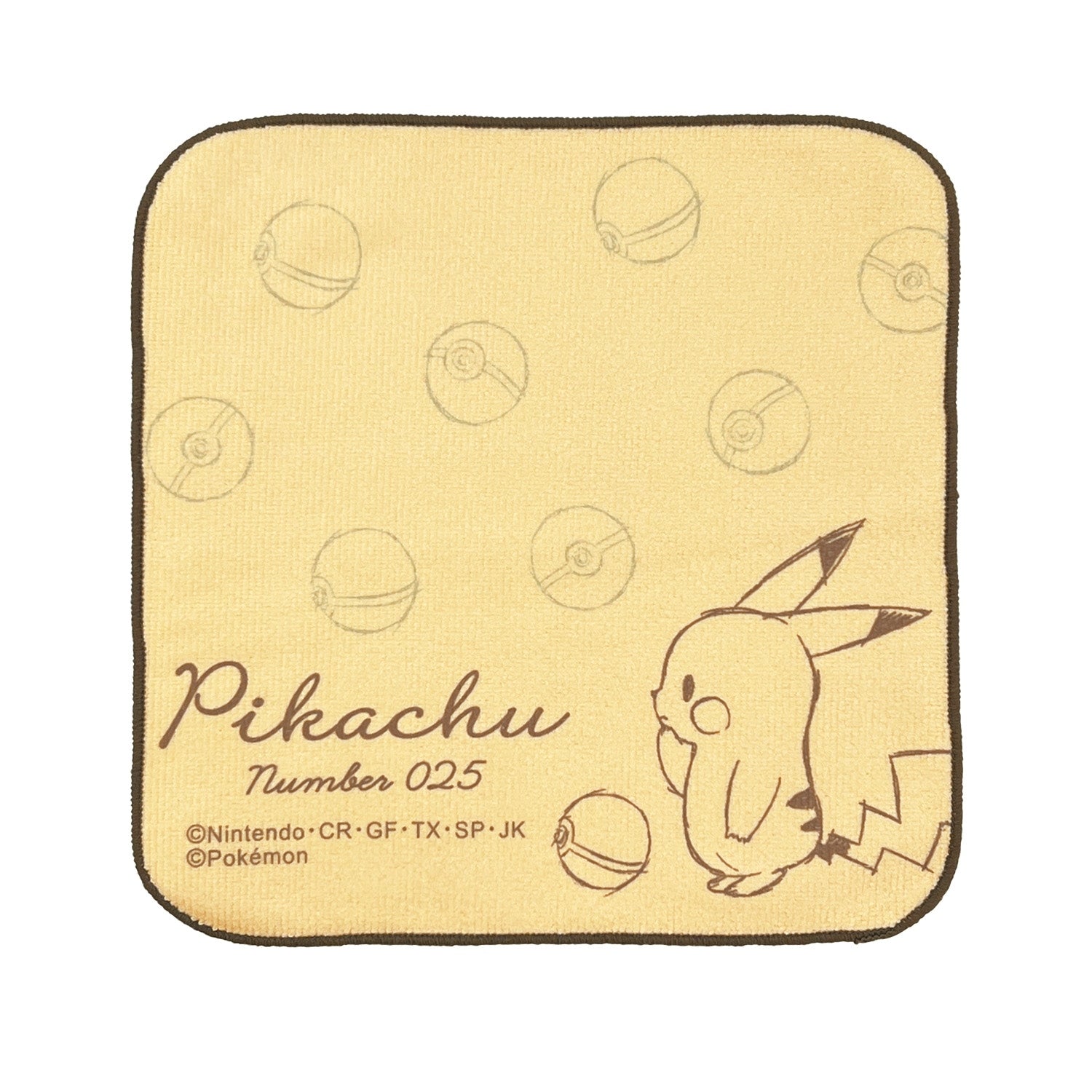 I found a microfiber handkerchief "Pikachu number 025"