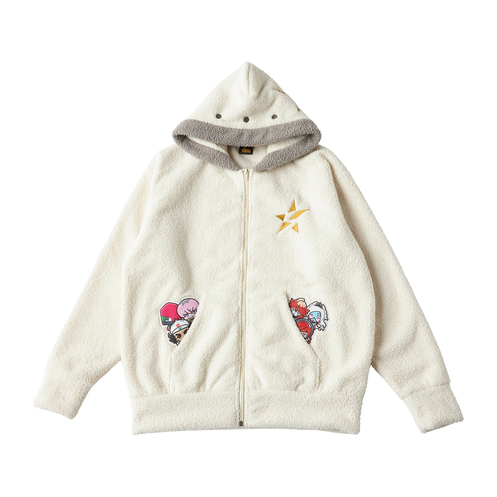 Pokemon Star Room wear set from Japan, featuring Thank you for your hard work design on front