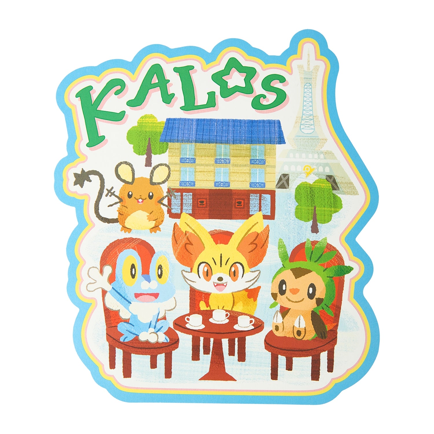 Die-cut postcard set Pokémon’s journey Sinnoh Kalos Alola