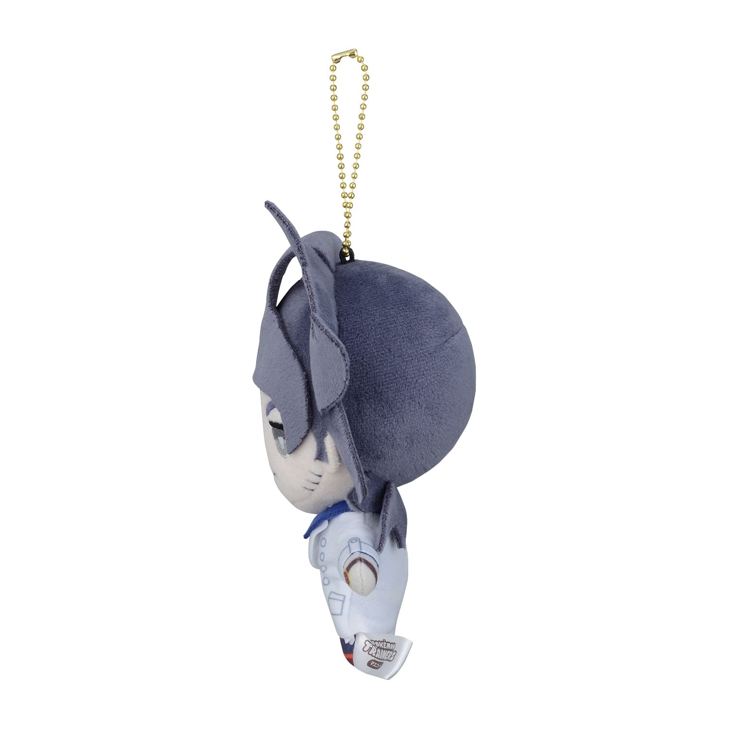 Authentic Japanese Platanu plushie, back view with Pokemon logo