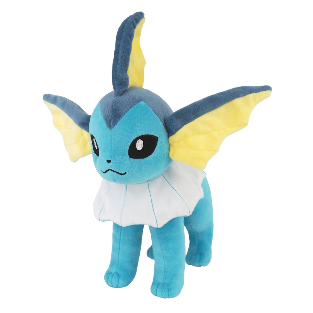 Vaporeon plush toy from Japan, cute pose with water-type design