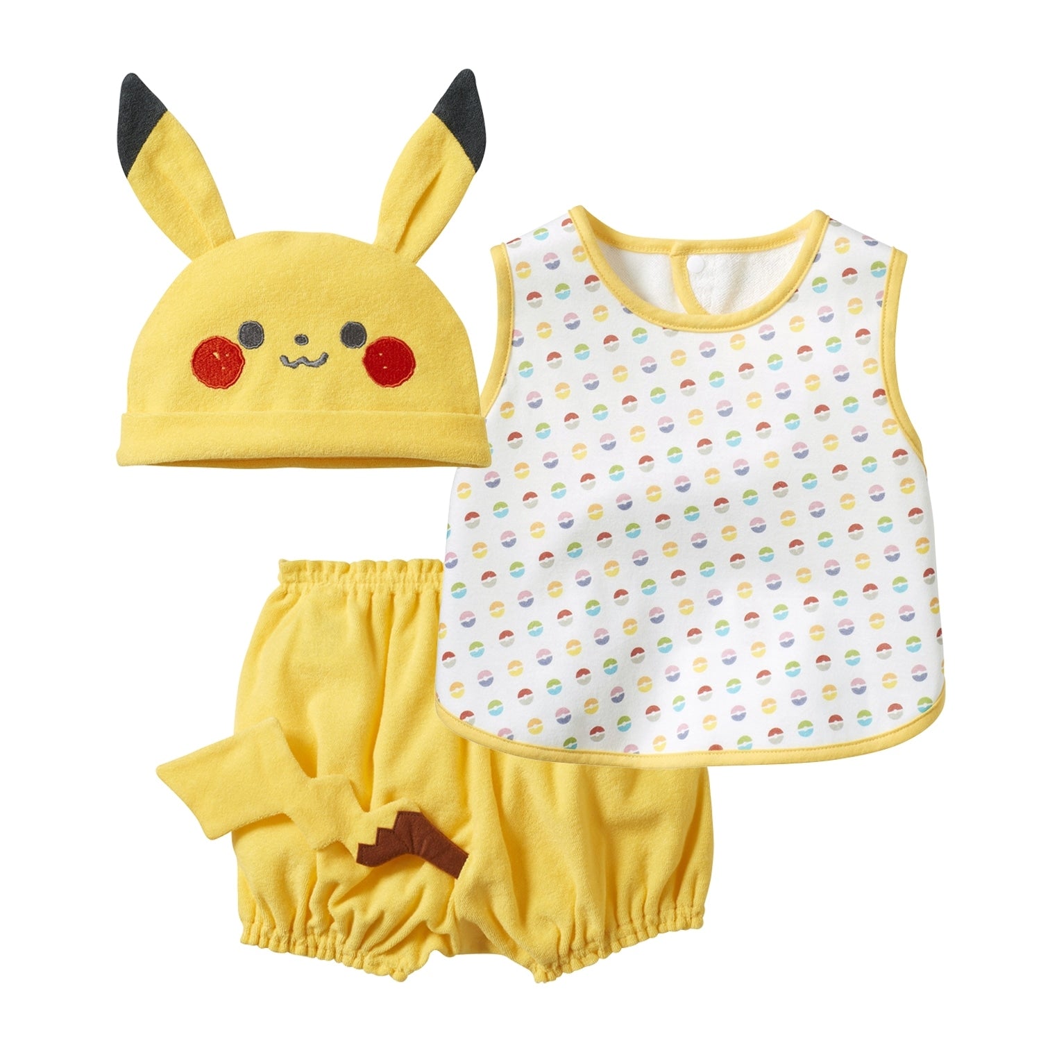 Monpoke gift set (apron suit & hat)