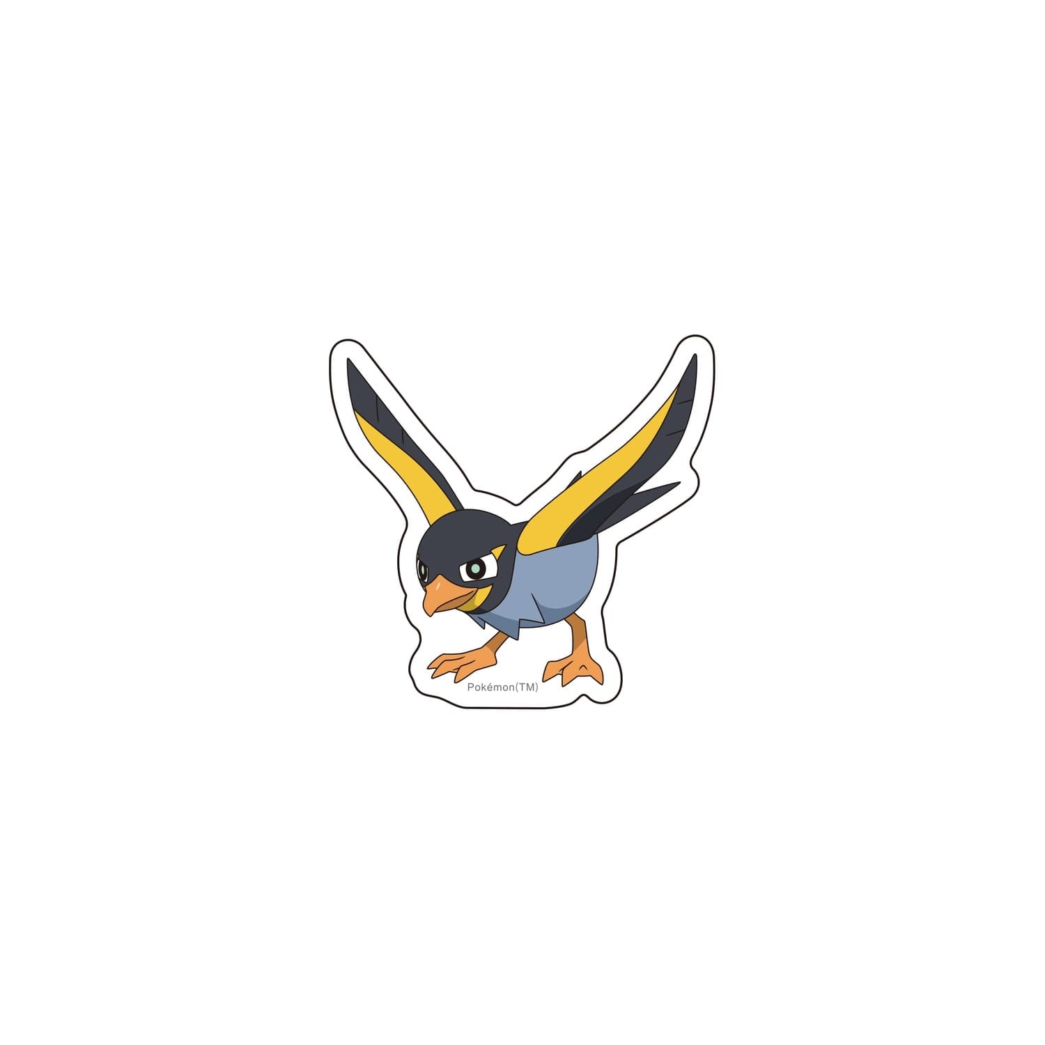 Official Pokemon Center Japan Wattrel sticker, rare collectible with JAN code, shipped from Japan