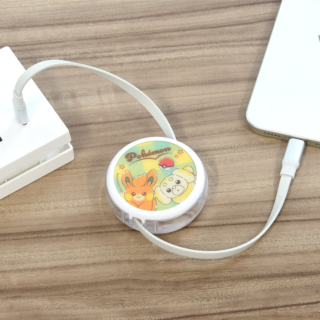 PD60W compatible USB2.0 reel type Type-C cable Pamo & Papi Mochi