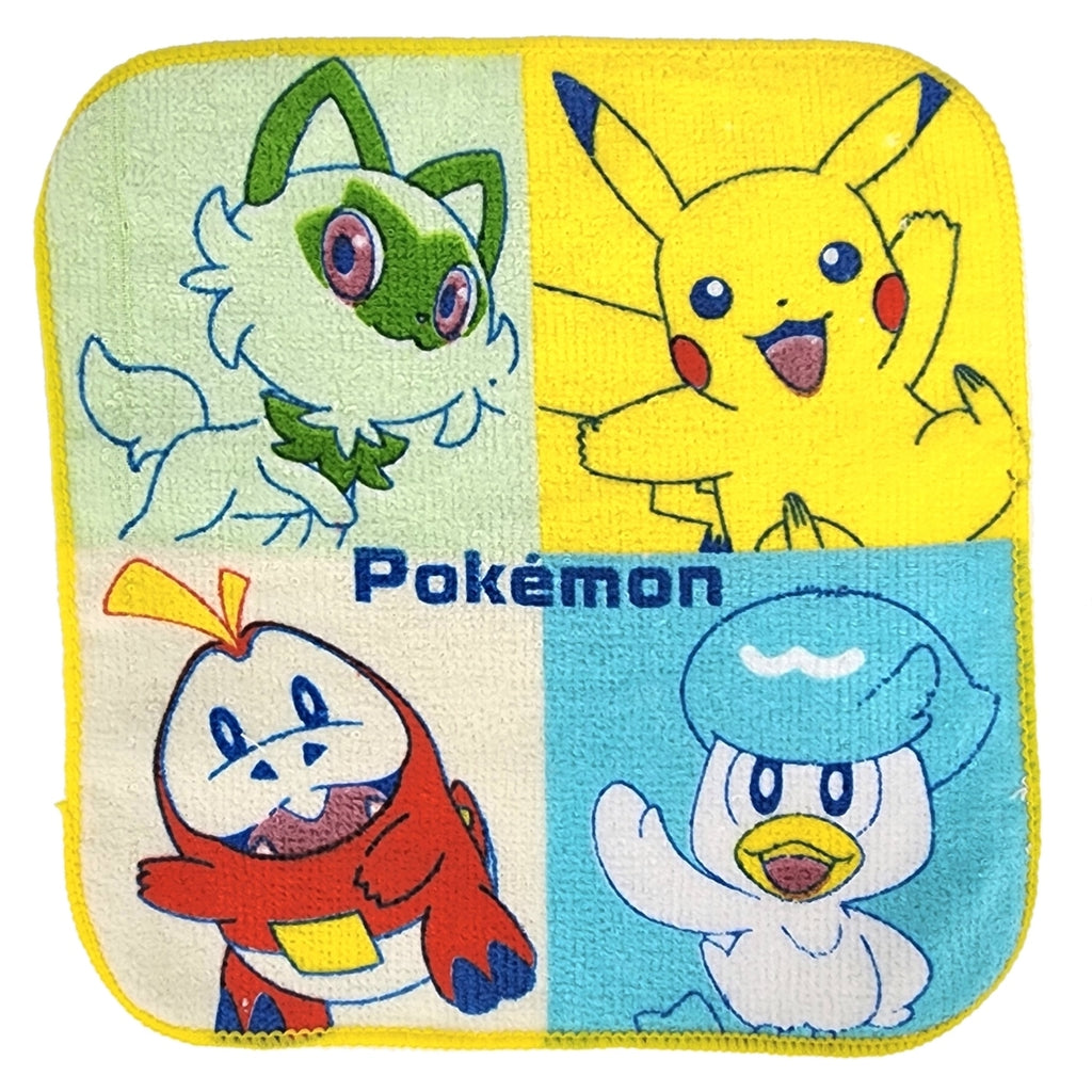 Authentic Japan Pokemon Scarlet Violet towel, with official Pokemon Center logo and branding