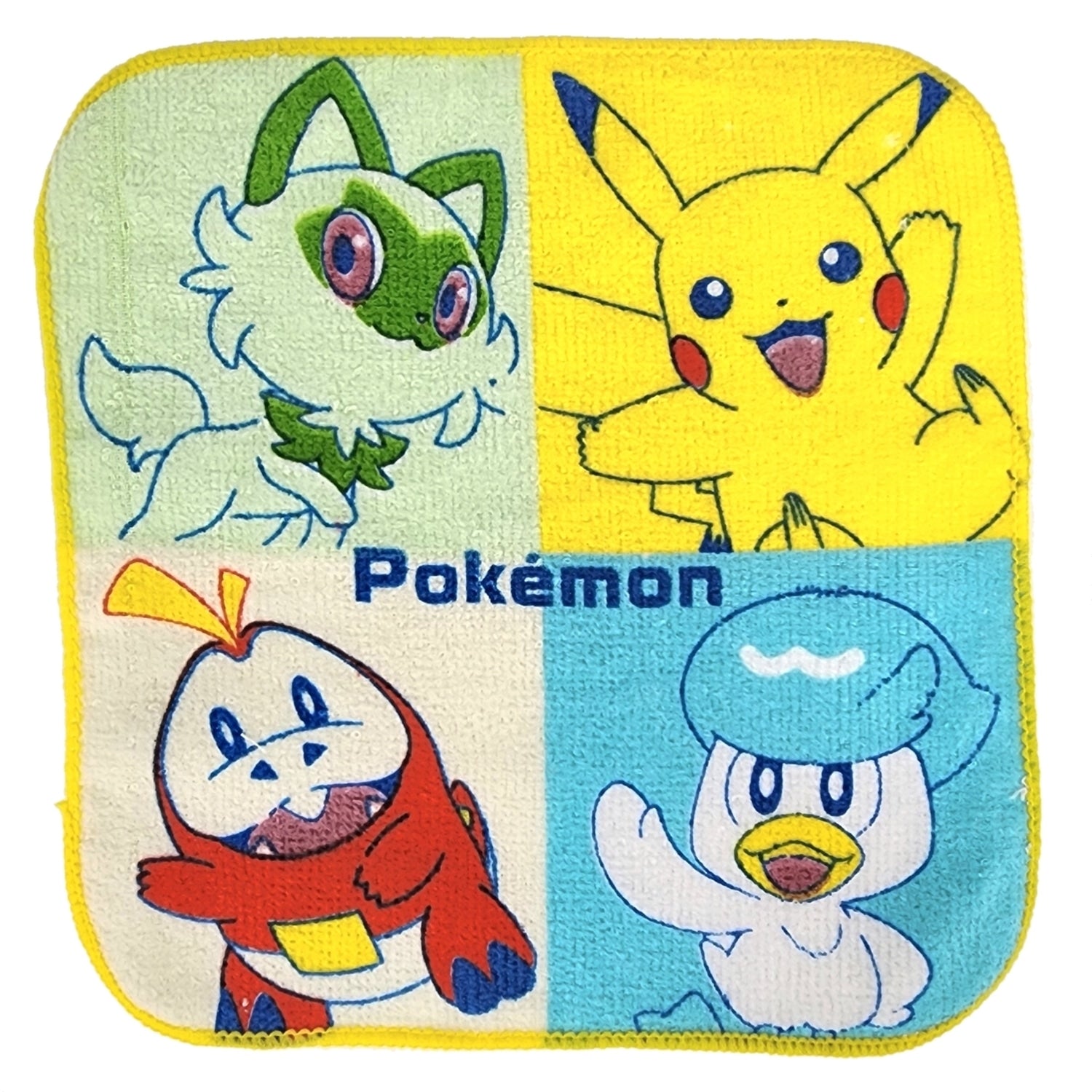 Authentic Japan Pokemon Scarlet Violet towel, with official Pokemon Center logo and branding
