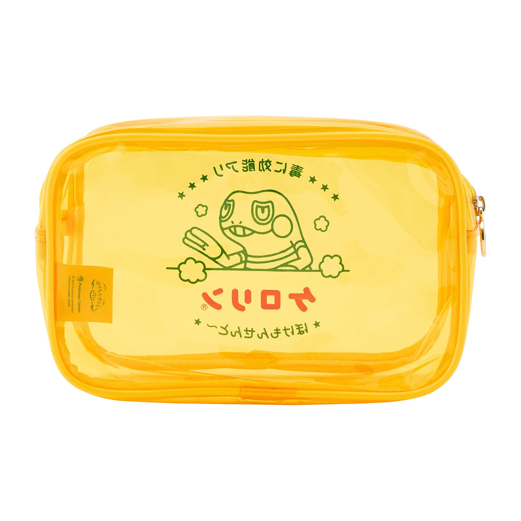 Clear Pouch featuring Croagunk, a Poison/Fighting-type Pokemon from Japan