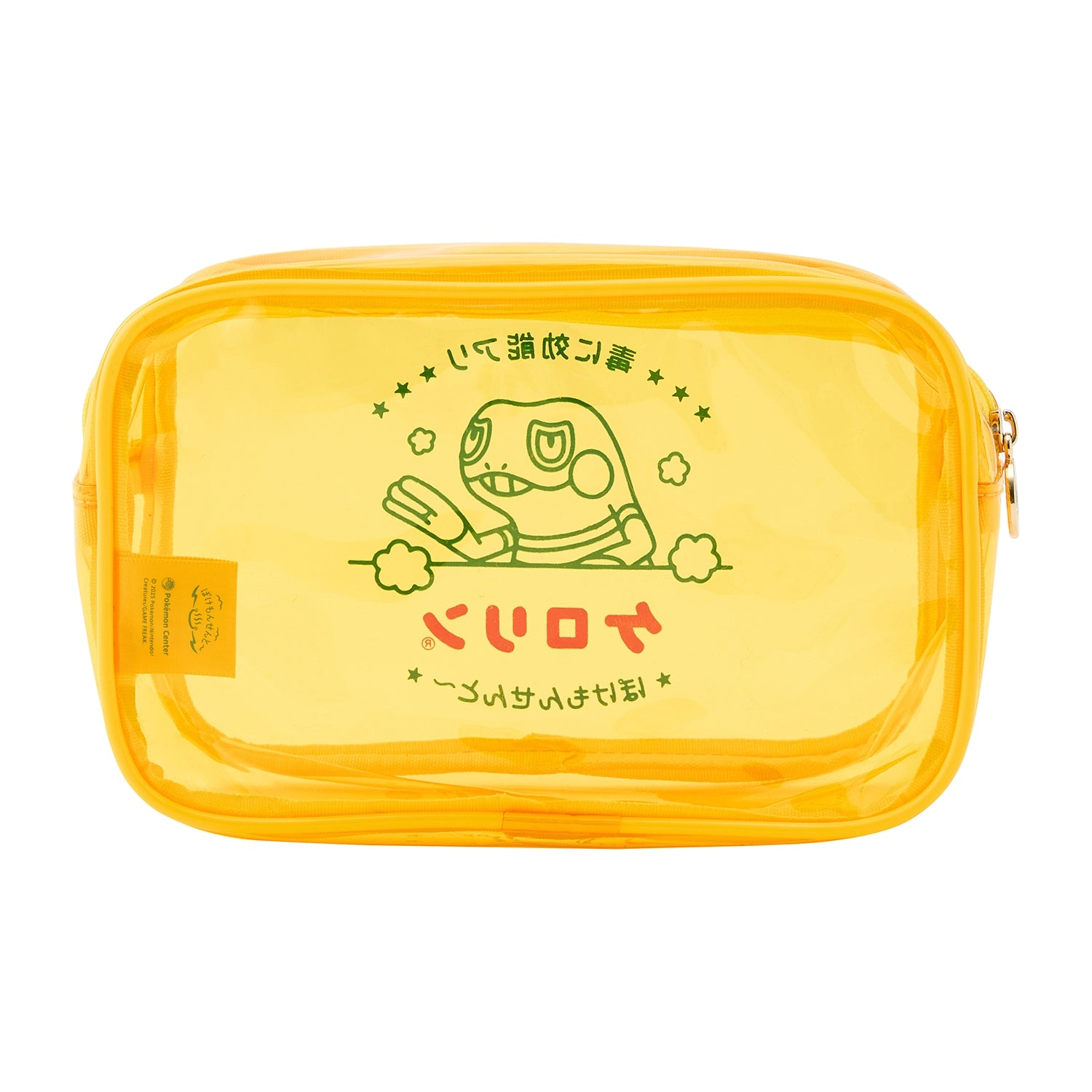 Clear Pouch featuring Croagunk, a Poison/Fighting-type Pokemon from Japan